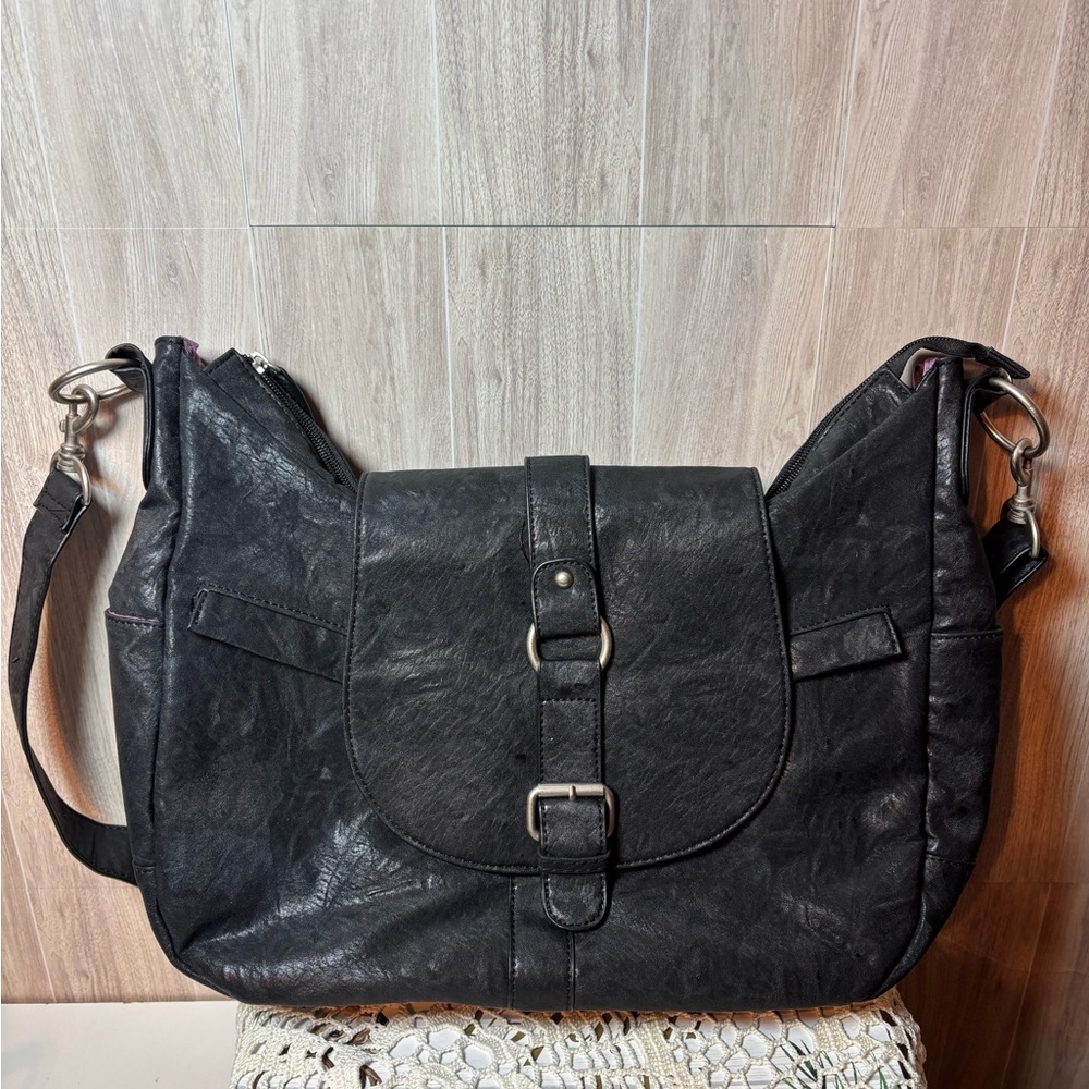 Kelly Moore Black Women's Boho Multi Function Camera Shoulder Bag